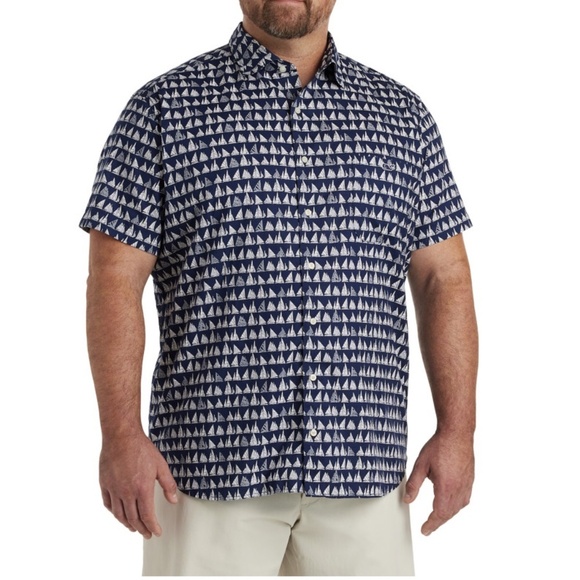 Vineyard Vines Mens Button Down Short Sleeve Boat Parade Nautical Navy - Blue NW - Picture 5 of 6